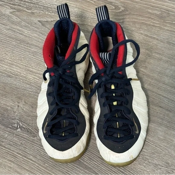 Nike Air Size 8.5 Foamposite One Olympic 575420-400 - Picture 3 of 10